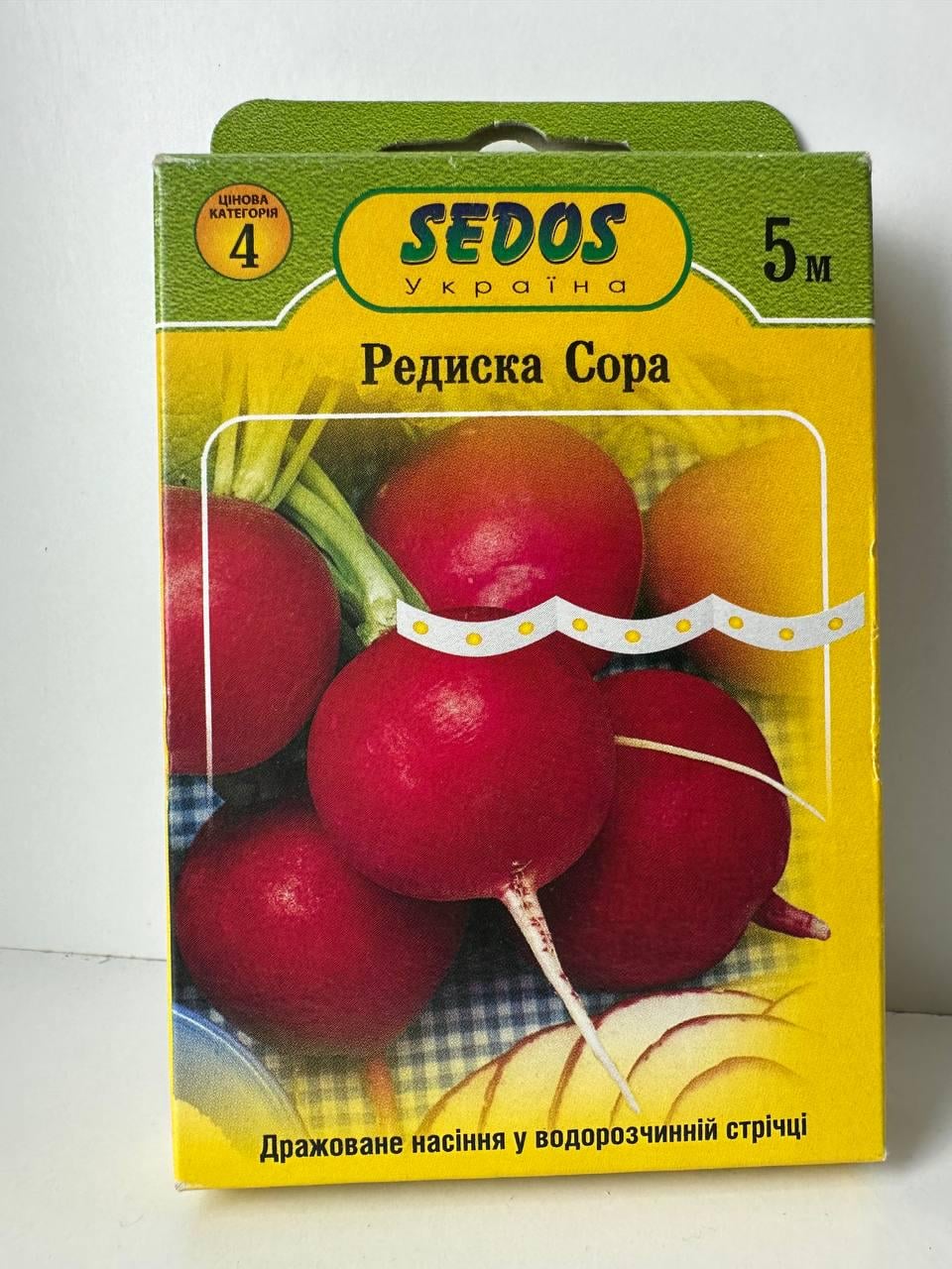 Семена Редис Sedos Сора на ленте 5 150 семян (985)