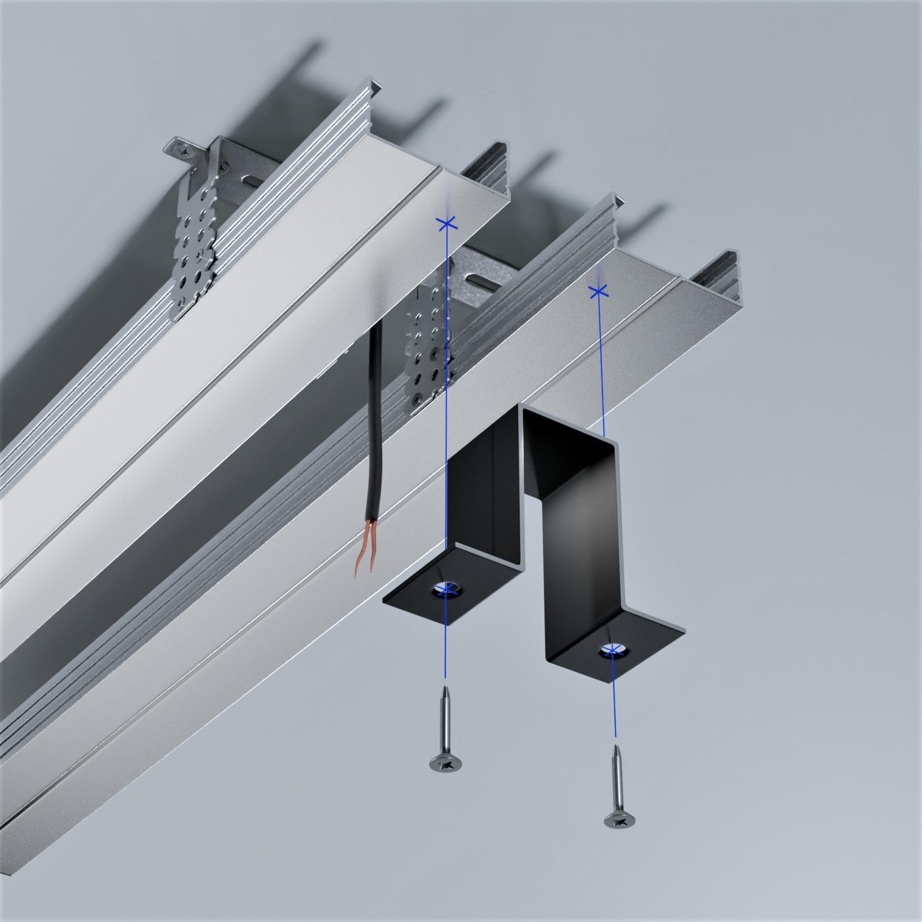 Крепление Prolum M25 для магнитного трекового профиля P25 (29505851) - фото 5 Крепление Prolum M25 для магнитного трекового профиля P25 (29505851) - фото 5