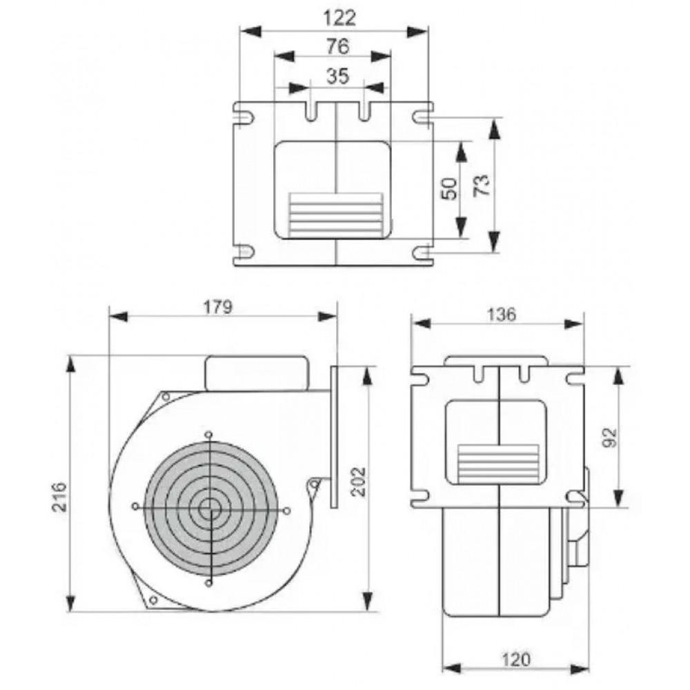Вентилятор NWS-120 (27107896) - фото 2 Вентилятор NWS-120 (27107896) - фото 2