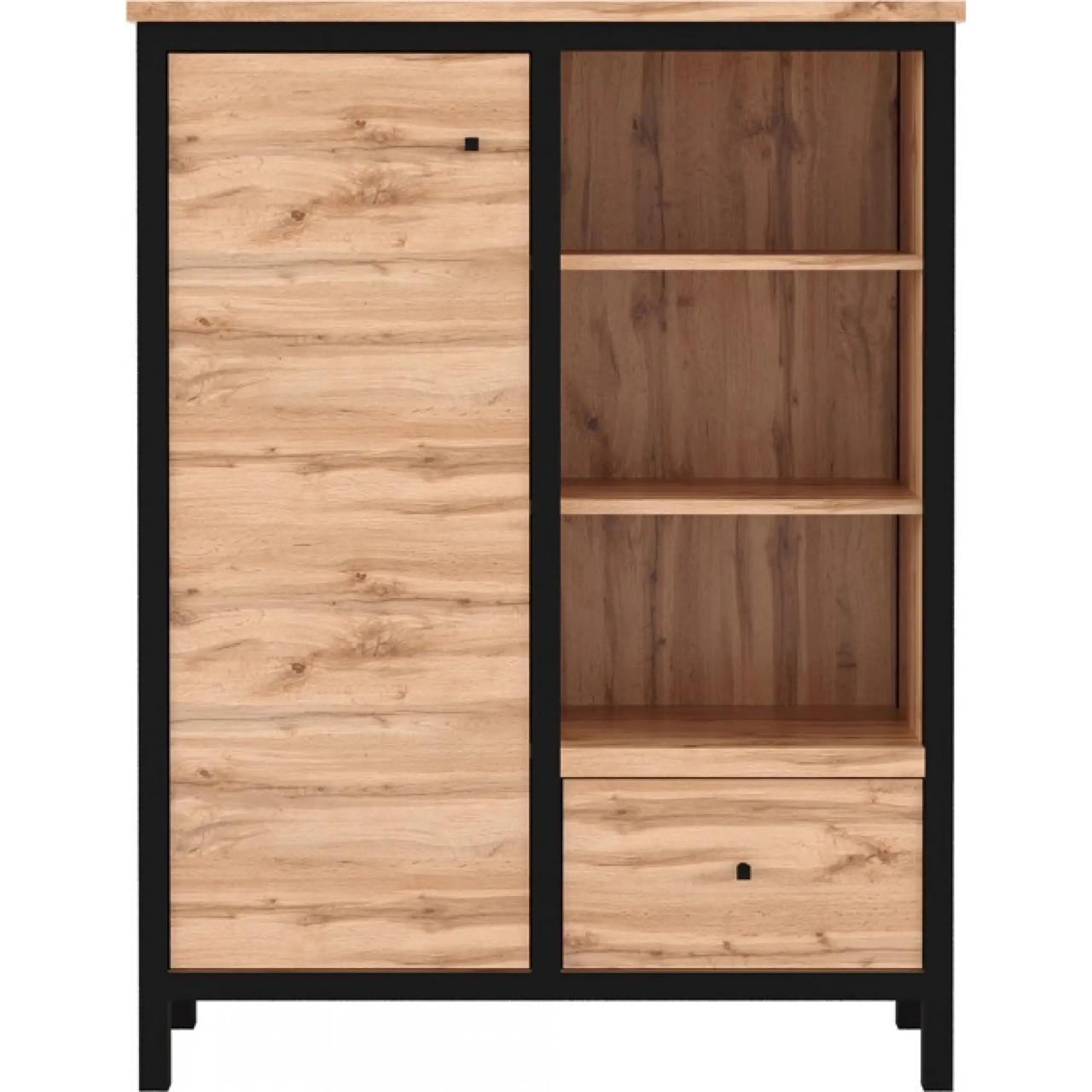 Комод у вітальню Гербор Чос KOM1D1S Дуб Тахо/Чорний (GRB-1166) Комод у вітальню Гербор Чос KOM1D1S Дуб Тахо/Чорний (GRB-1166)