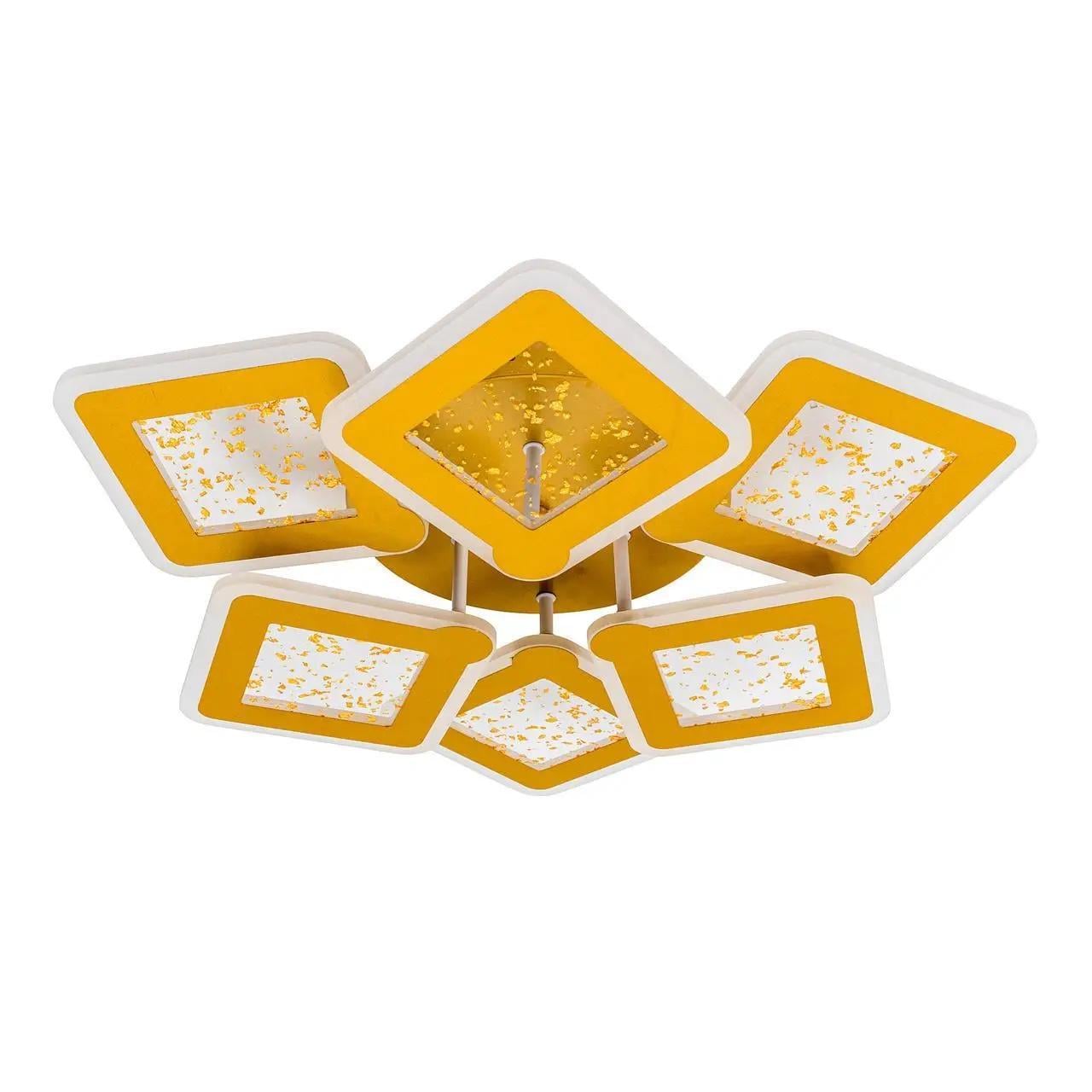 LED-люстра потолочная Valeso с пультом 3000/6000К IP20 180W Золотой (VV K39977-6 GD)