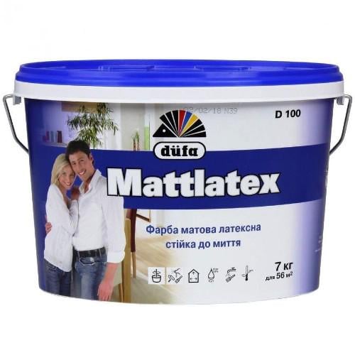 Краска Dufa Mattlatex D100 Латексная матовая 7 кг - фото 1 Краска Dufa Mattlatex D100 Латексная матовая 7 кг - фото 1