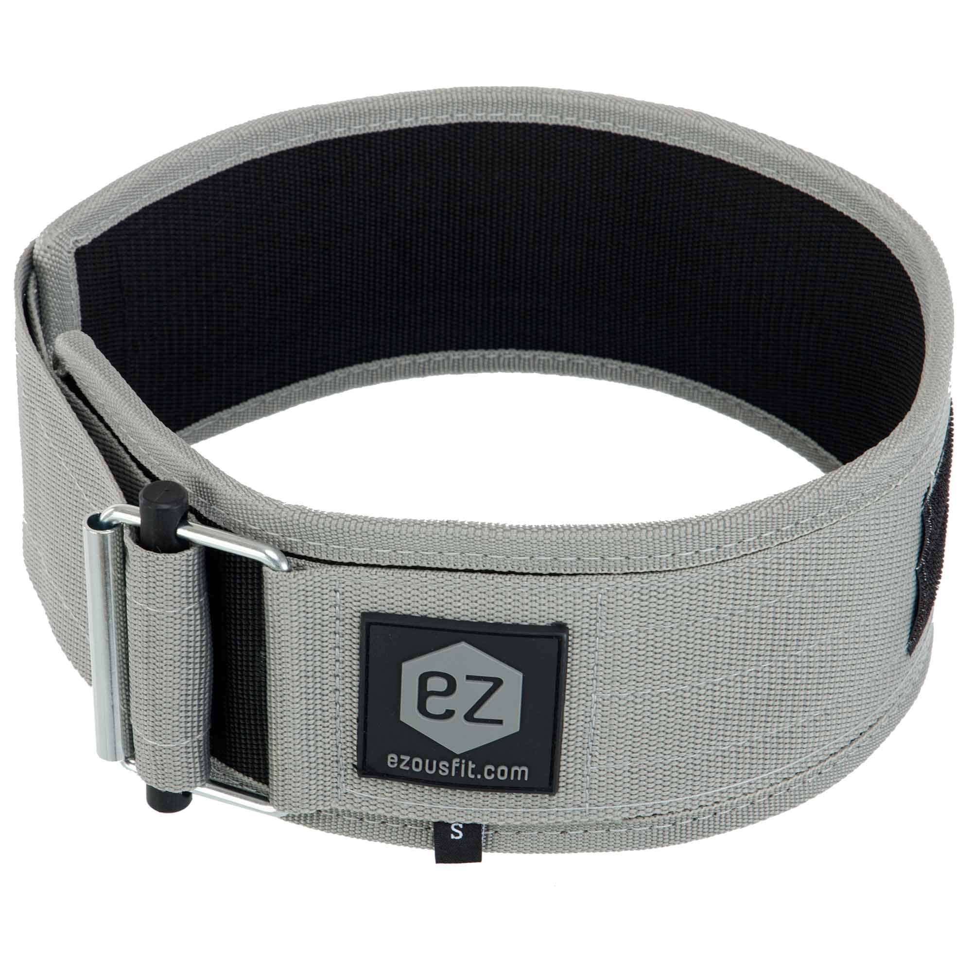 Пояс атлетический EZOUS O-02 QUICK LOCKING WEIGHTLITING BELT S Серый (6a02d7c774ef6eb14904f0d6)