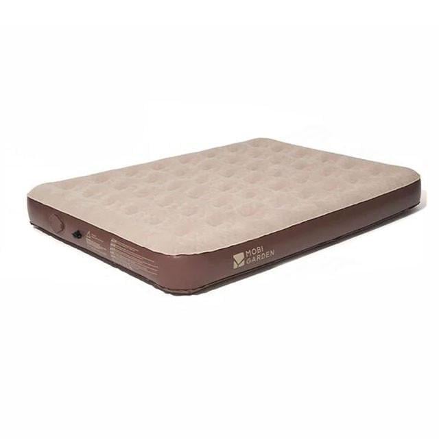 Матрац надувний Mobi Garden Air Triple bed NX23663027 sand тримісний із вбудованим насосом 26 см