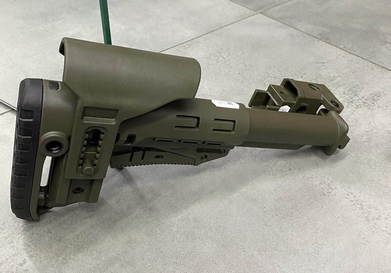 Складаной приклад DLG TACTICAL DLG-130-052 с трубкой Mil-Spec DLG-147 с регулируемым подщечником/антабка на 2 стороны Олива (242243-241773) - фото 2 Складаной приклад DLG TACTICAL DLG-130-052 с трубкой Mil-Spec DLG-147 с регулируемым подщечником/антабка на 2 стороны Олива (242243-241773) - фото 2
