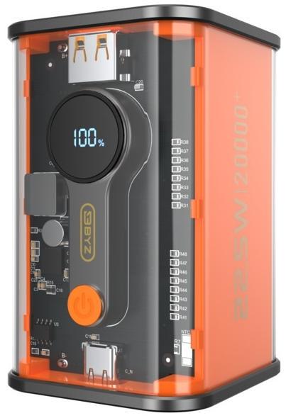 Портативное зарядное устройство BYZ W90 20000 mAh 22,5W Orange (BYZ-W90-O) - фото 1 Портативное зарядное устройство BYZ W90 20000 mAh 22,5W Orange (BYZ-W90-O) - фото 1