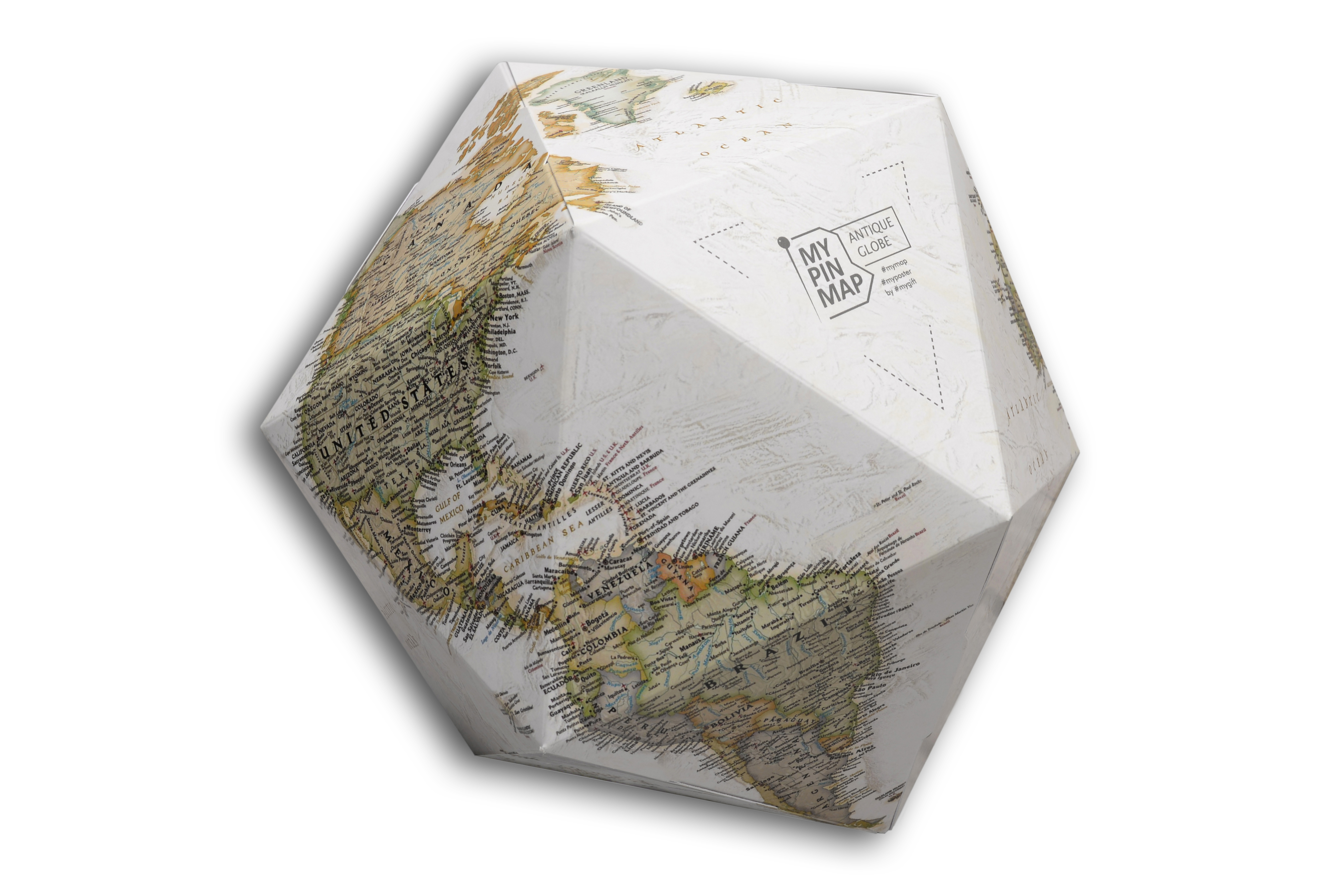 3D Глобус My Pin Map Globe Antique - фото 1