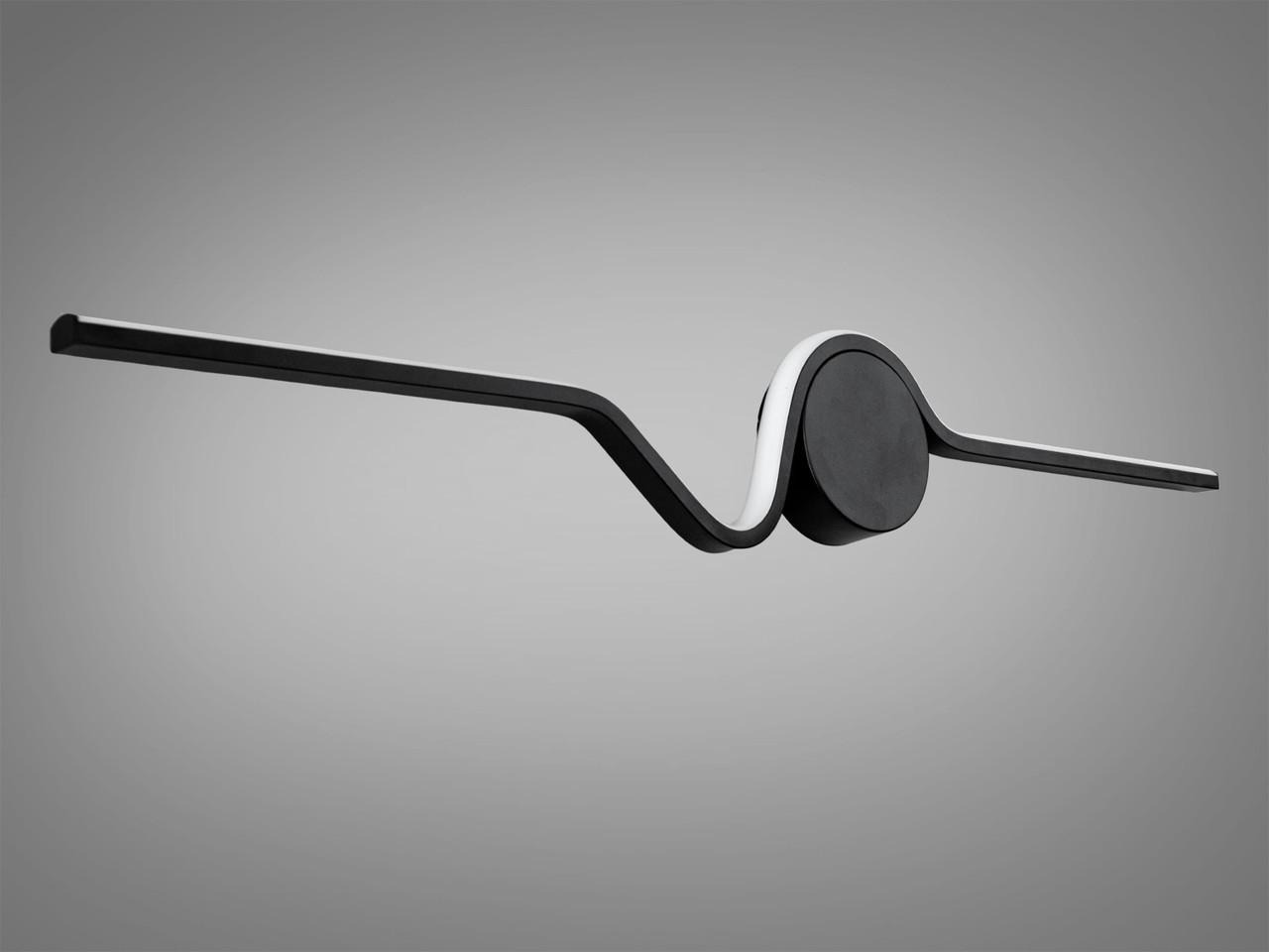 Світильник горизонтальний світлодіодний для зали 22W Чорний (9093-800BK-LS) - фото 4