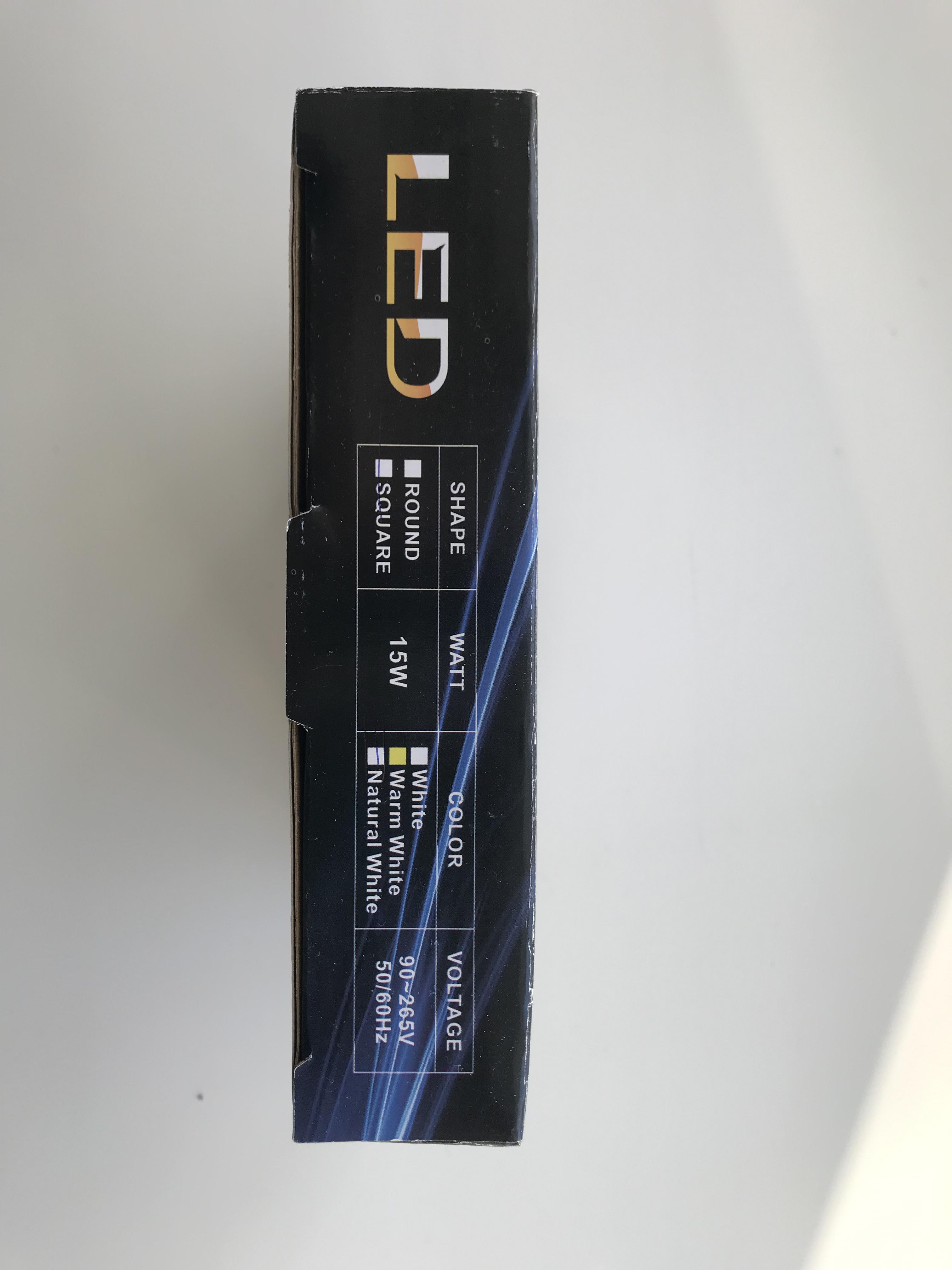 Світильник світлодіодний квадратний 16 Вт 16W 220V 4000К Біле світло (24915145) - фото 6