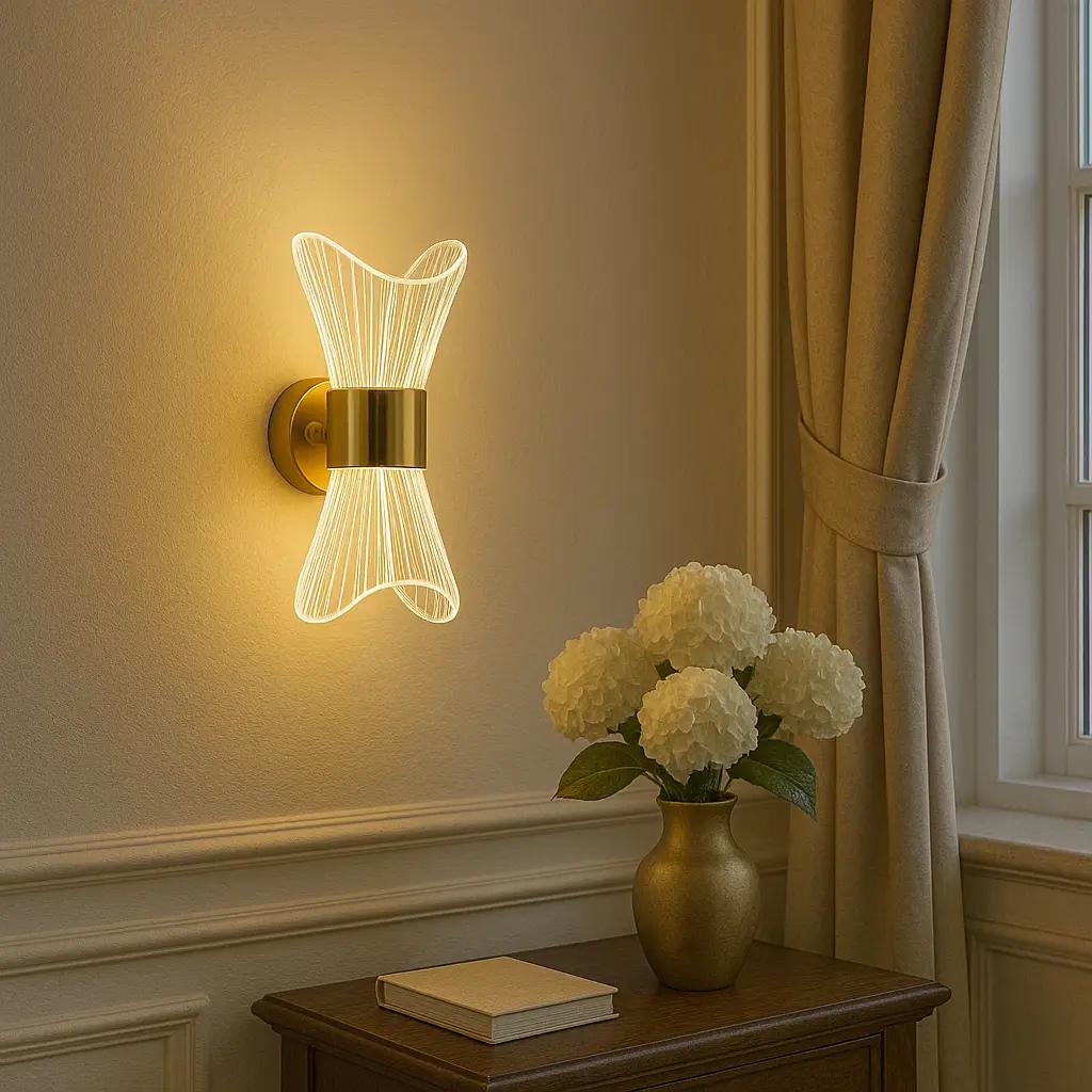 Бра светодиодное ESLLSE DIO LED управляемое 12 Вт 230x80x95 мм Золотой (00000122601) - фото 4