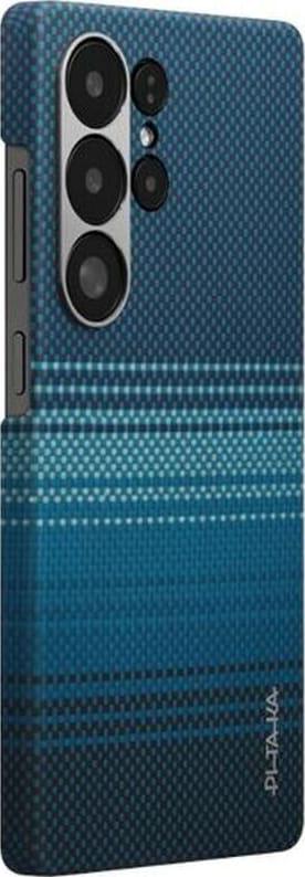 Оригинальный противоударный чехол Samsung Galaxy S25 Ultra Pitaka Tactile Woven Edge Case MagSafe (S938) Moonrise KS2502U