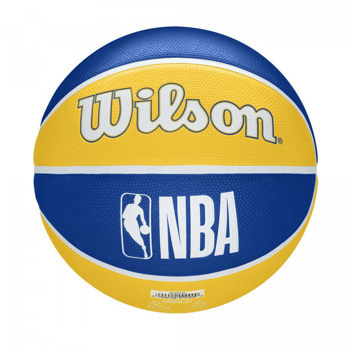 М'яч баскетбольний Wilson NBA TEAM Tribute GS WARRIORS 295 7 (WTB1300XBGOL) - фото 2 М'яч баскетбольний Wilson NBA TEAM Tribute GS WARRIORS 295 7 (WTB1300XBGOL) - фото 2