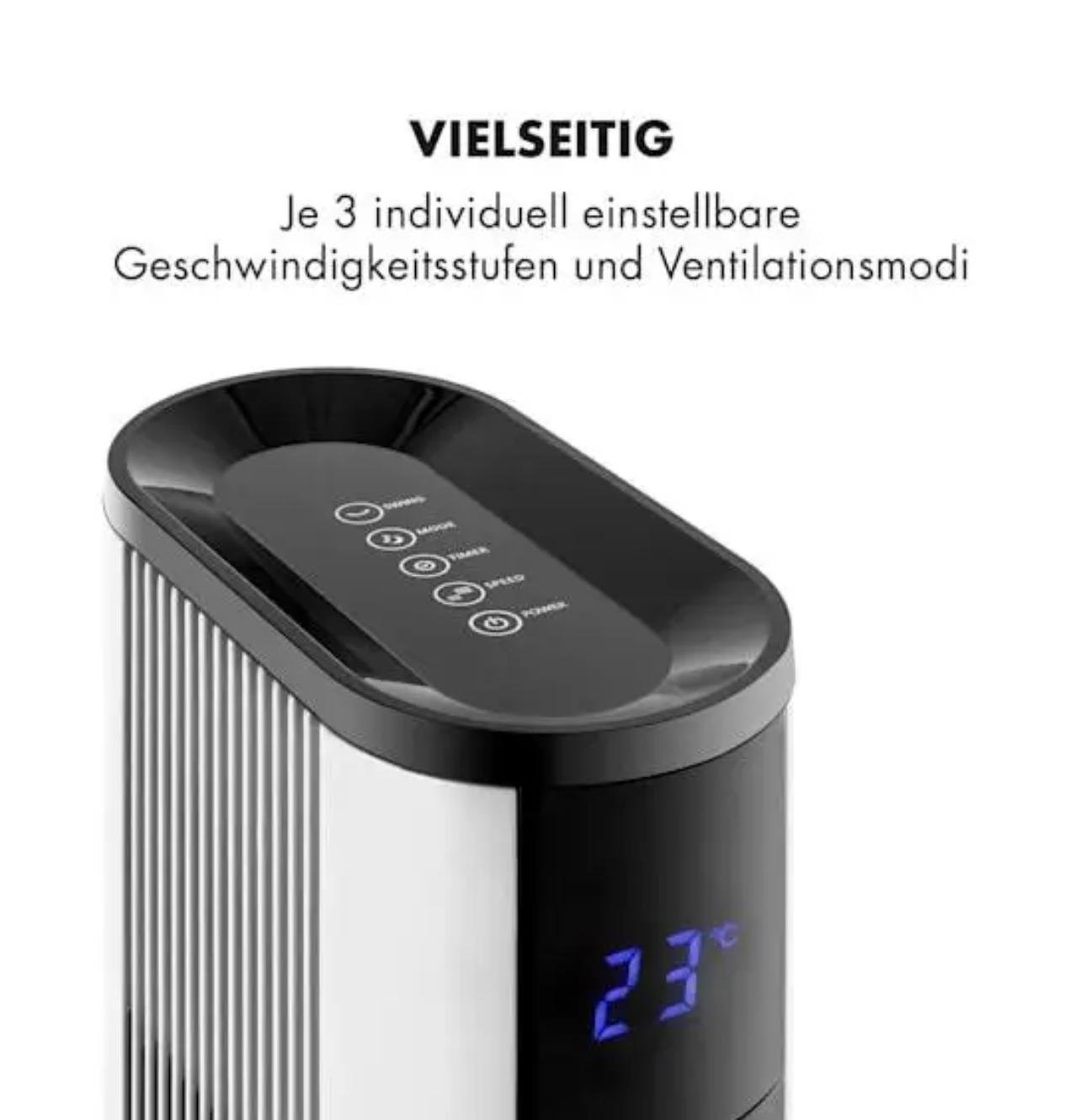 Вентилятор вежа Klarstein Skyscraper дистанційне керування 3G 48 Вт 1633 м3/год - фото 3