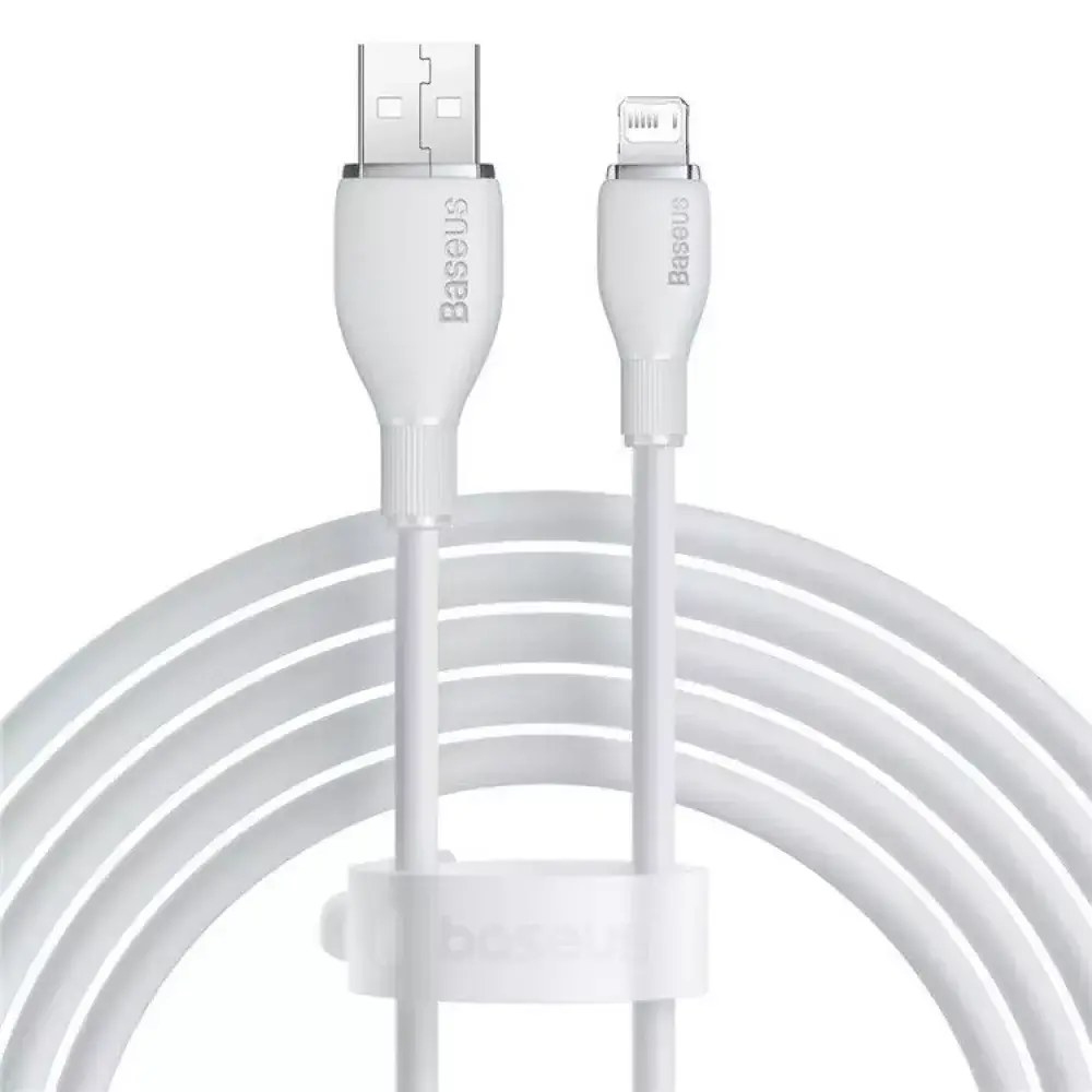 Кабель BASEUS Pudding Series Fast Charging Cable Type-C to Lightning P10355701221-01 20W 2 м White