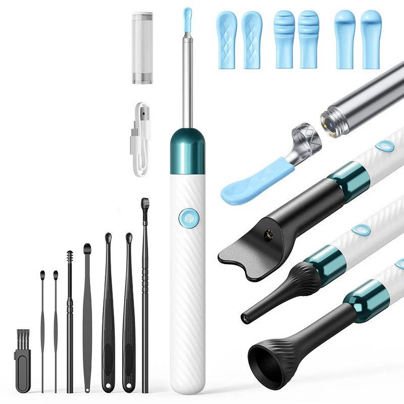 Эндоскоп для чистки ушей удаления ушной серы с камерой и насадками Wi-Fi Белый (109729288) Эндоскоп для чистки ушей удаления ушной серы с камерой и насадками Wi-Fi Белый (109729288)