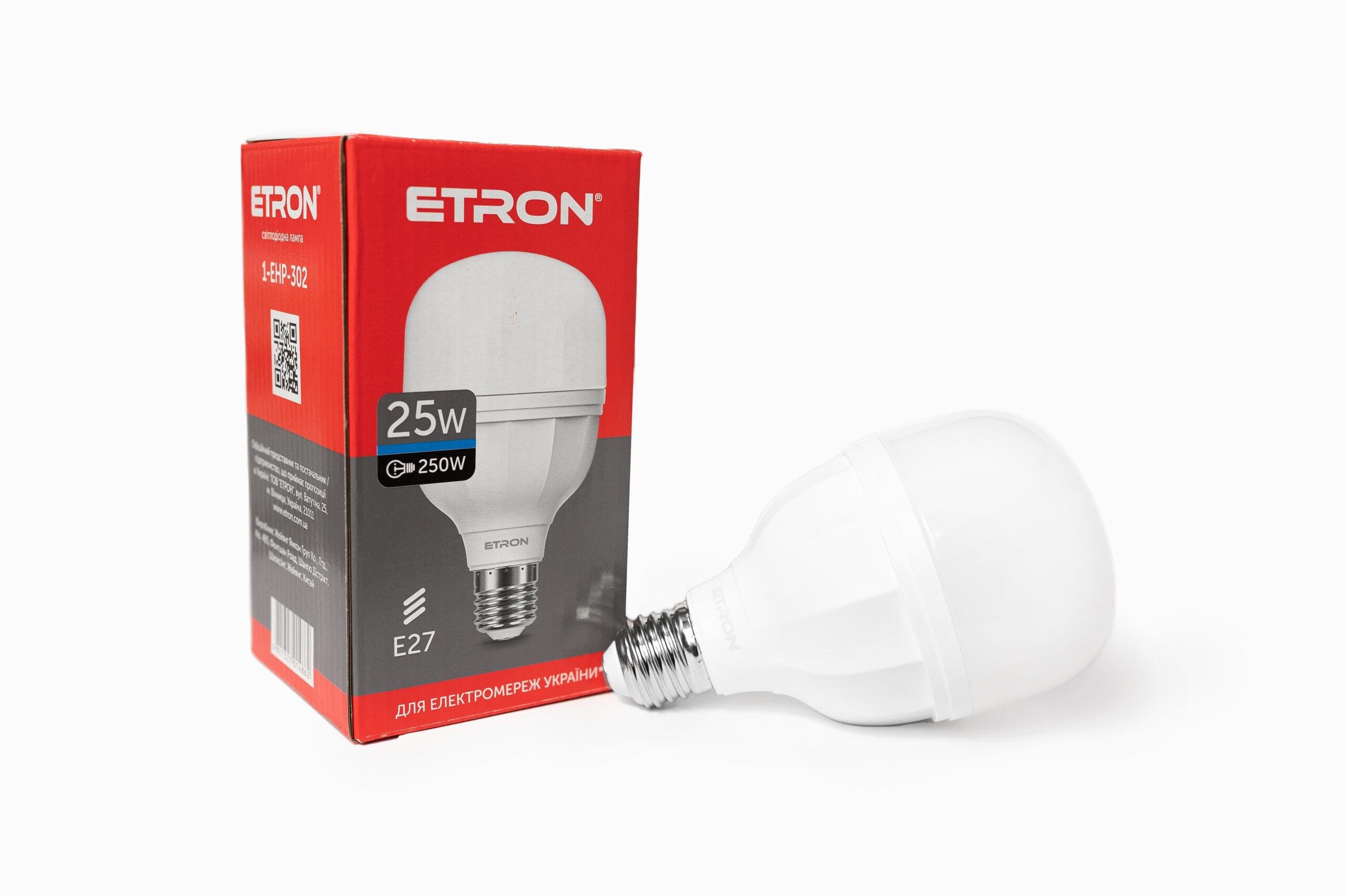 Лампа LED Etron High Power 1-EHP-301 T80 25 Вт 4200 K 220 В E27