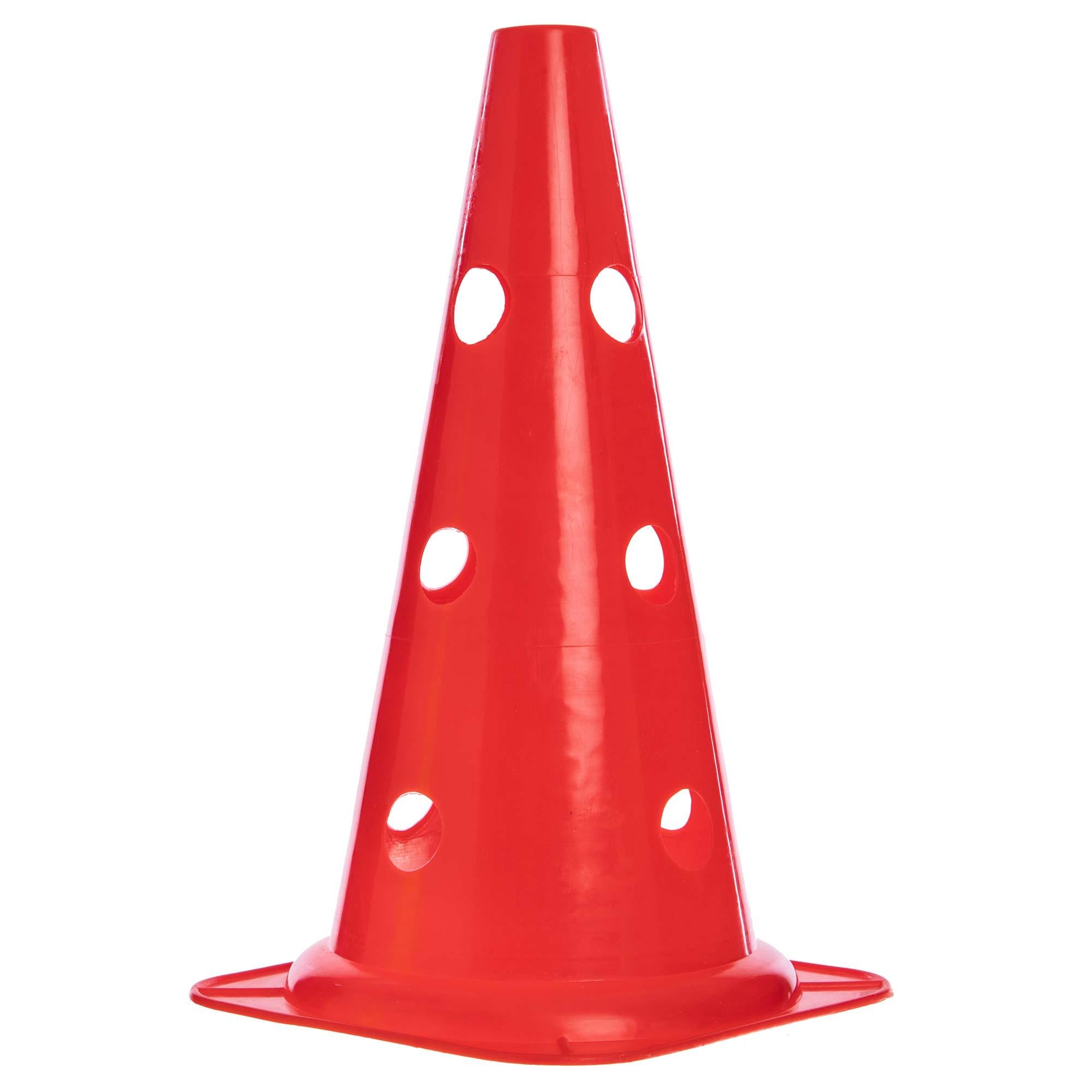 Конус-фишка для тренировок с отверстиями для штанги Zelart SP-Sport C-4604 38 см Красный (DR007408)