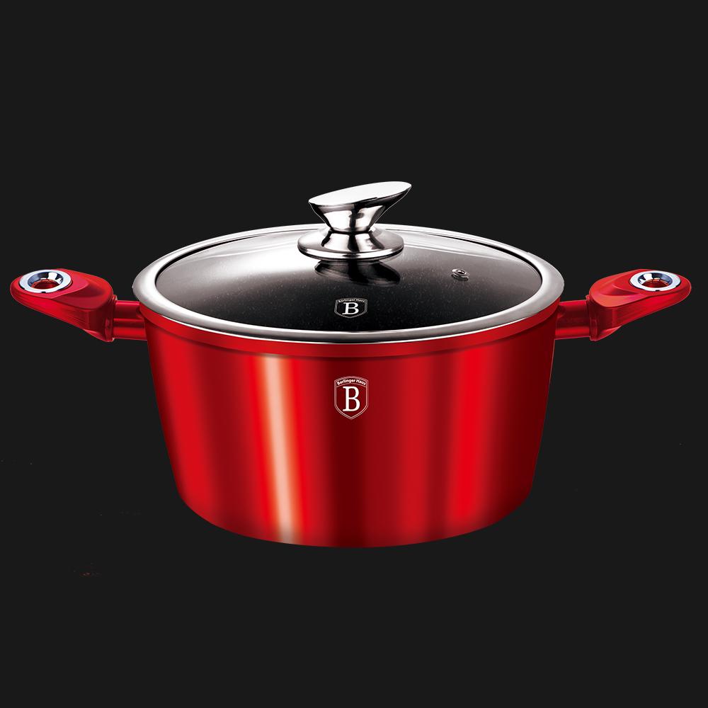 Каструля Berlinger Haus Burgundy Metallic Line 20 см 2,5 л (BH-1256N) - фото 3