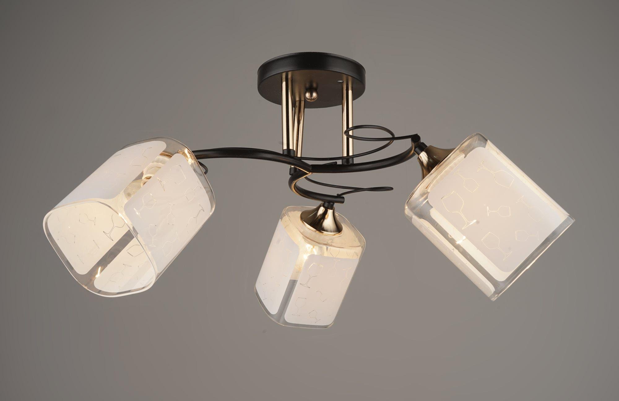 Люстра потолочная Sirius B N3840/3 BK+FGD