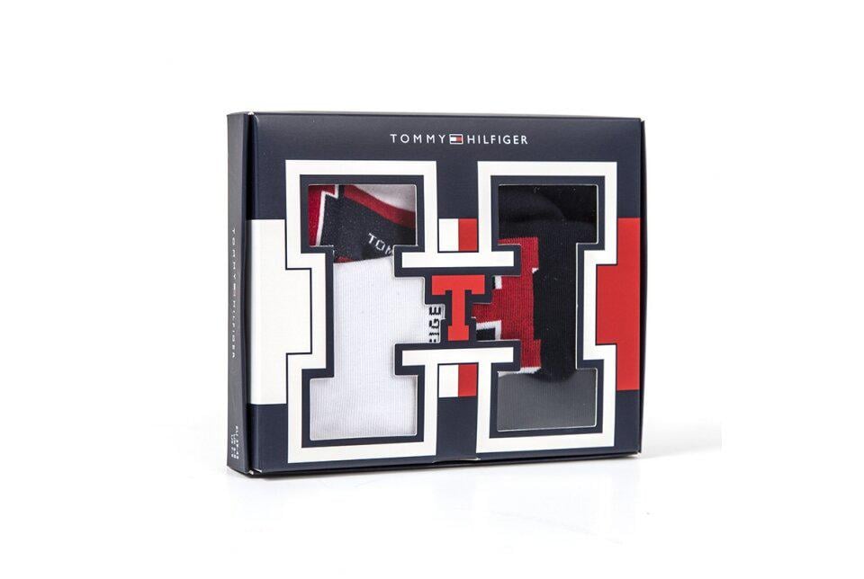 Носки Tommy Hilfiger Unisex Sneaker Giftbox 4-pack р. 43-46 dark navy/White (392004001-322)