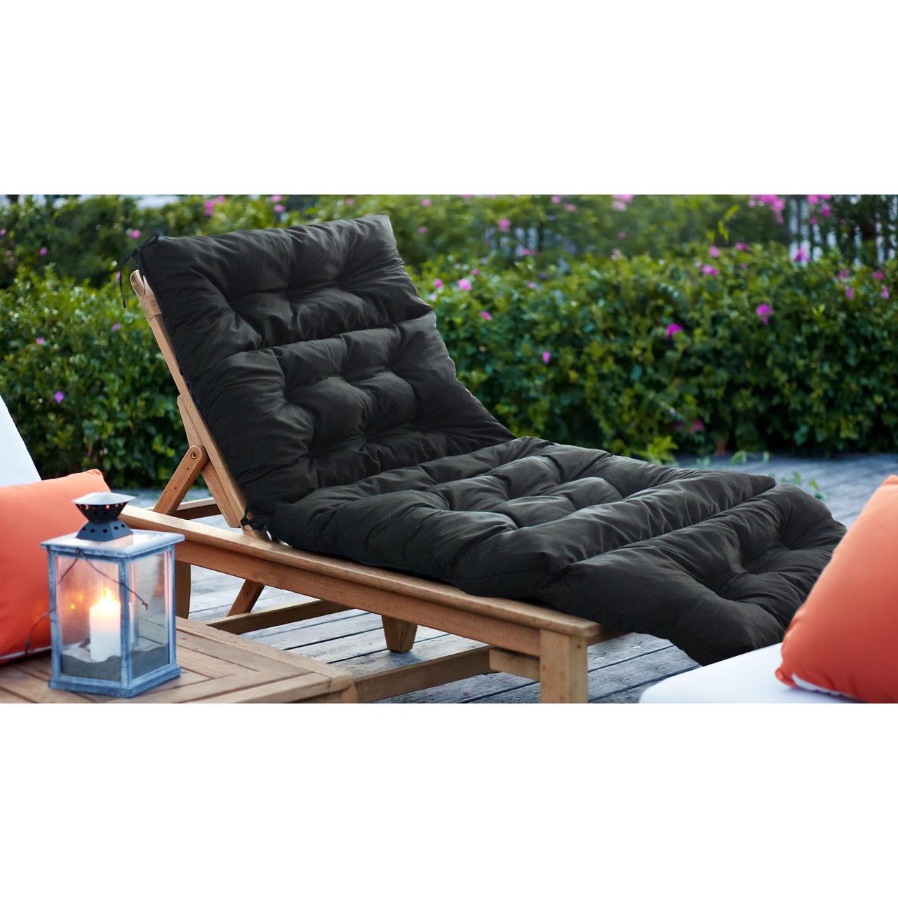 Матрас для шезлонга МІ0025 190х60х10 см Черный (162228)