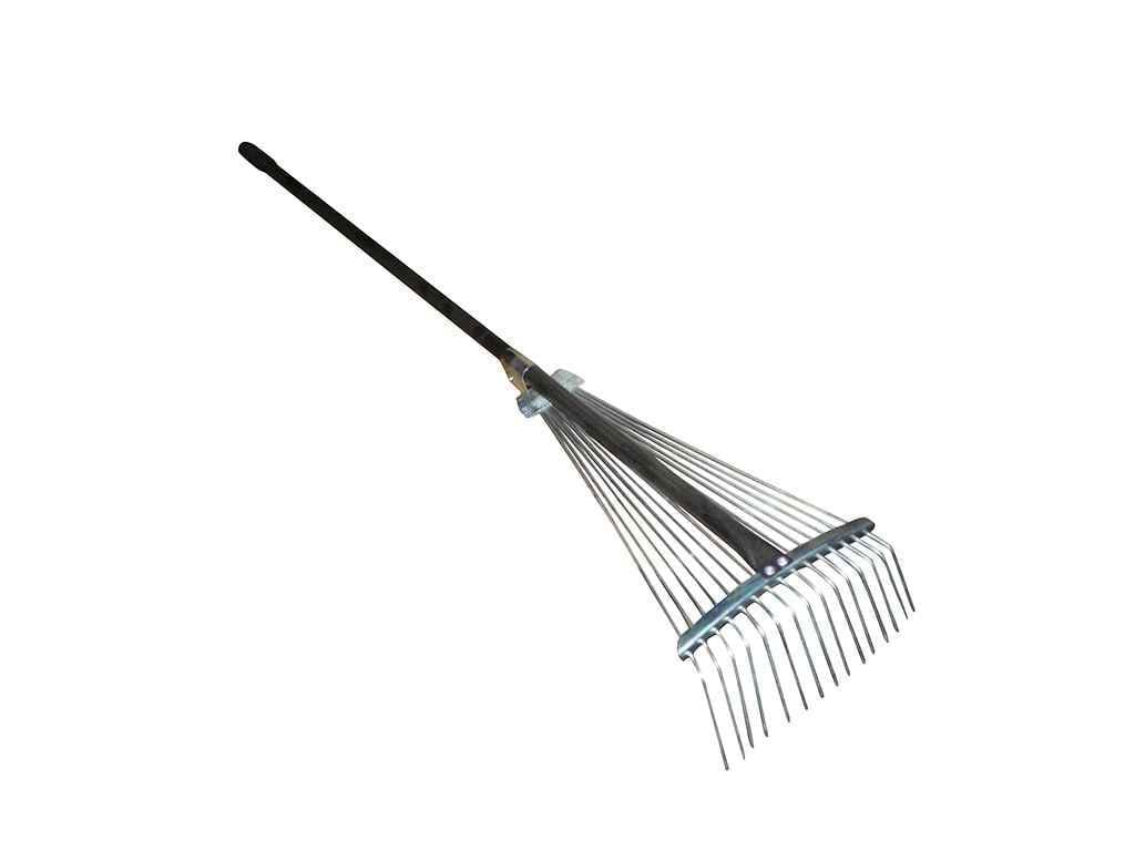 Грабли веерные раздвижные 15 прутьев с ручкой (947369)