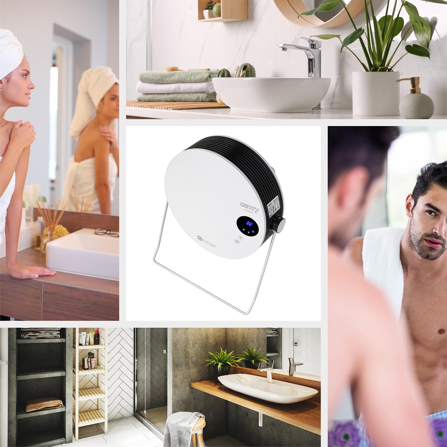 Тепловентилятор керамический Camry CR 7747 для ванной (30232867) - фото 11 Тепловентилятор керамический Camry CR 7747 для ванной (30232867) - фото 11