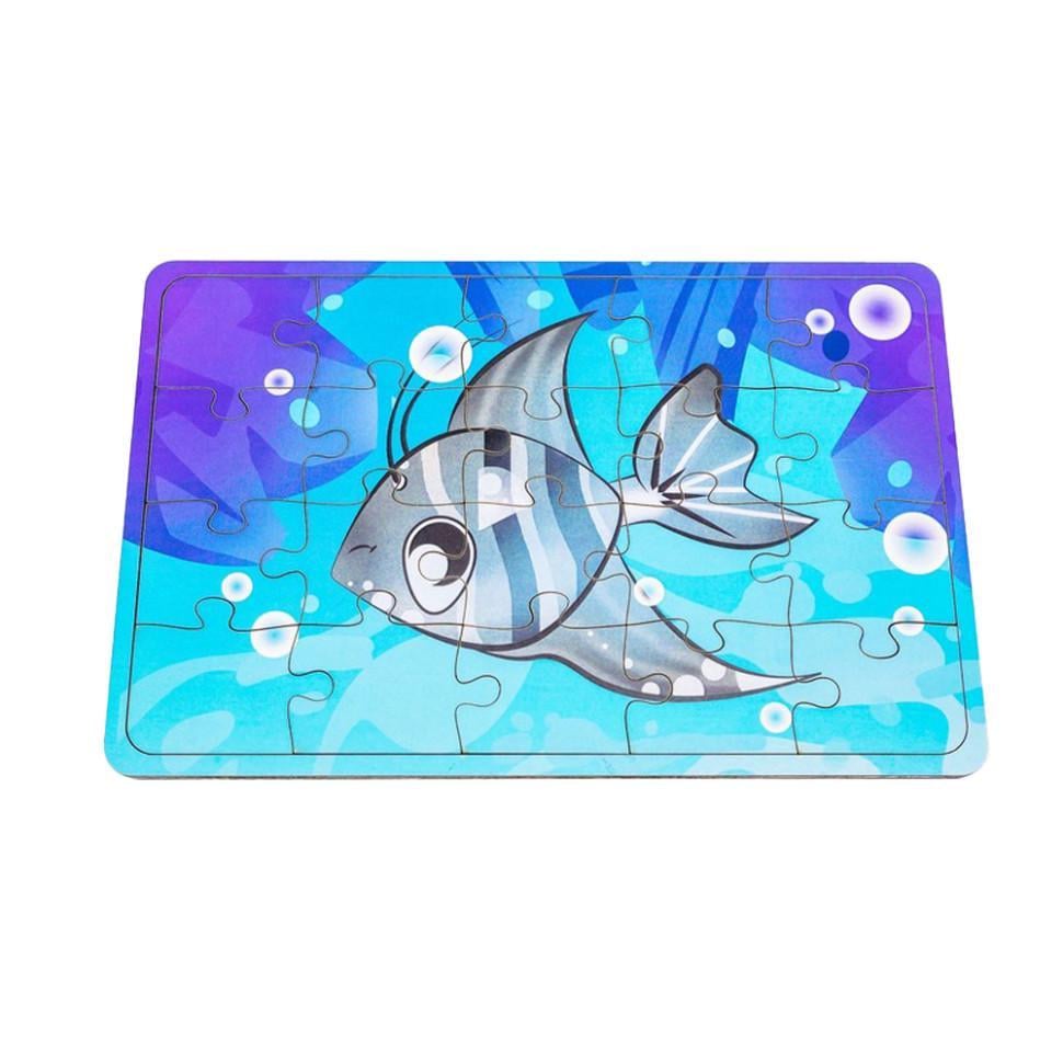 Пазл дерев'яний дитячий Морська рибка Арт-10031 20 ел. (RLT52633)