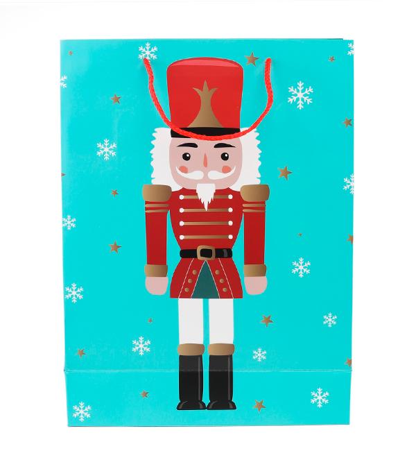 Подарочный пакет Щелкунчик 31x12x42 см ламинированный картон