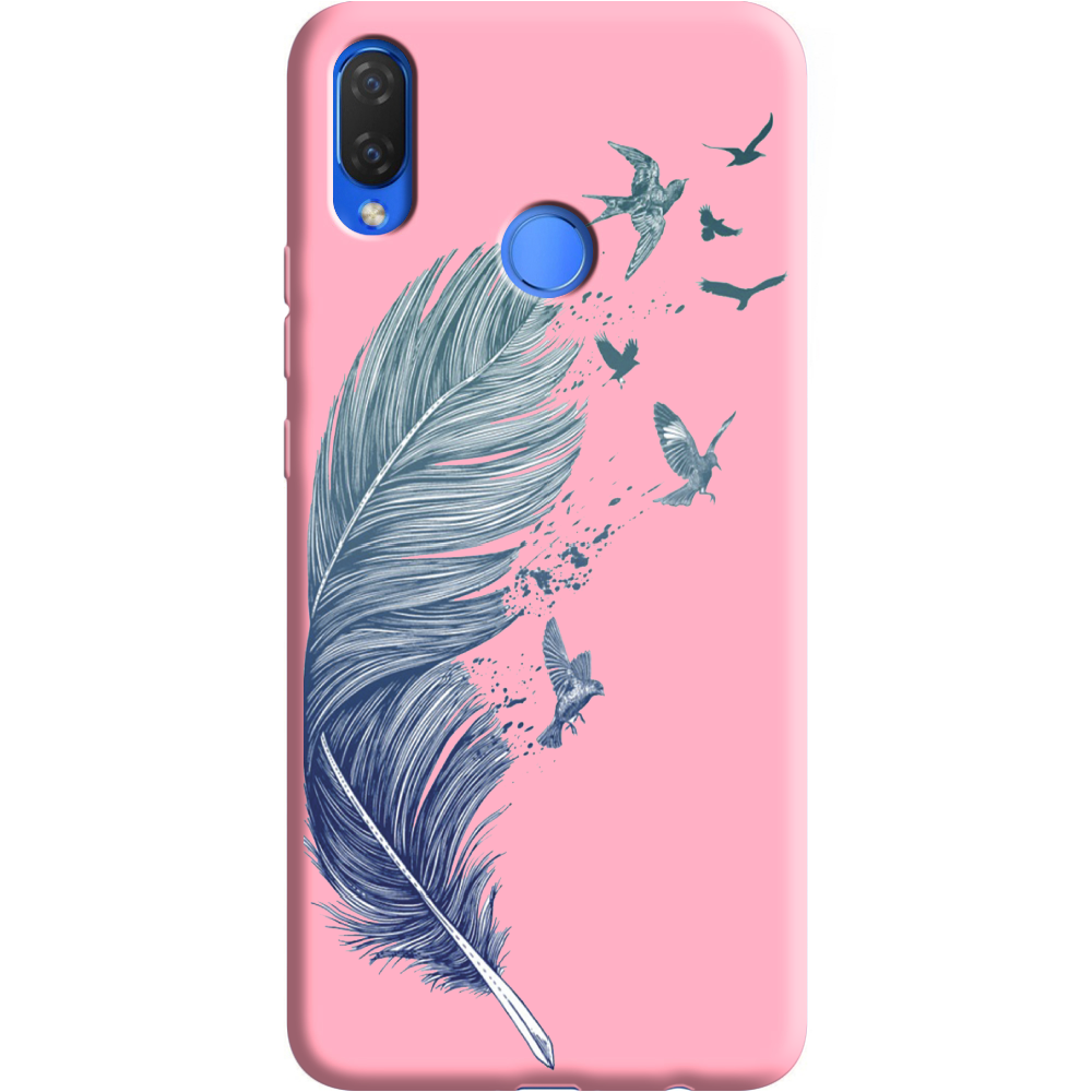 Чехол Boxface Huawei P Smart Plus Feather Розовый силикон (34912-cc38-36132)