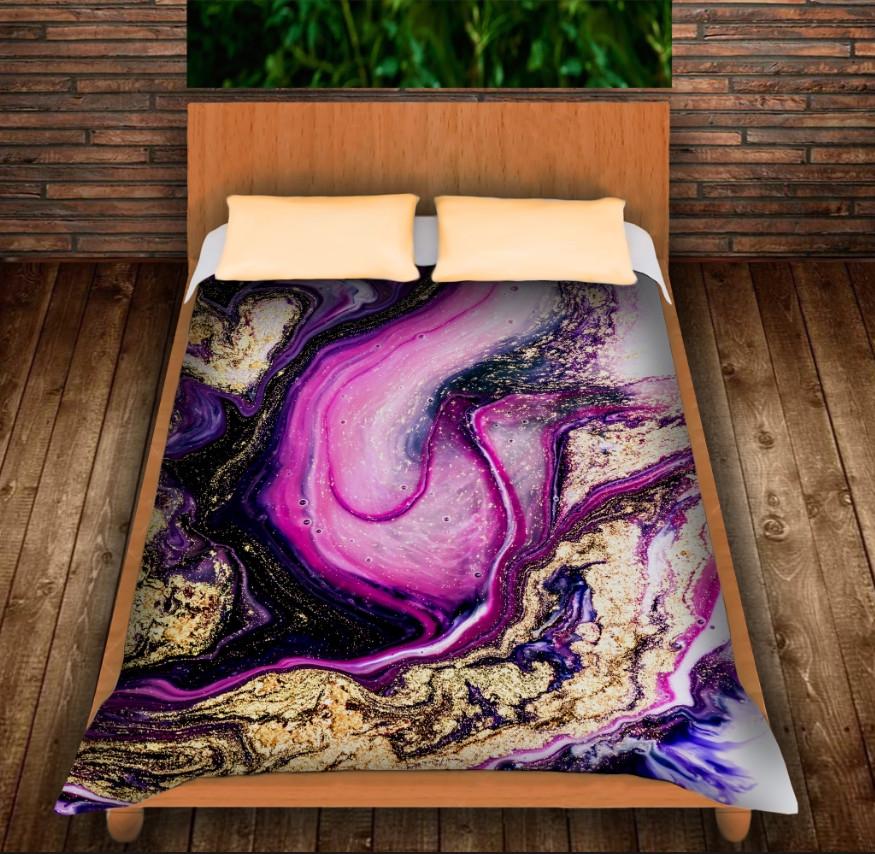 Плед с 3D принтом Камень Чароит 150x200 см (epi_0190) Плед с 3D принтом Камень Чароит 150x200 см (epi_0190)