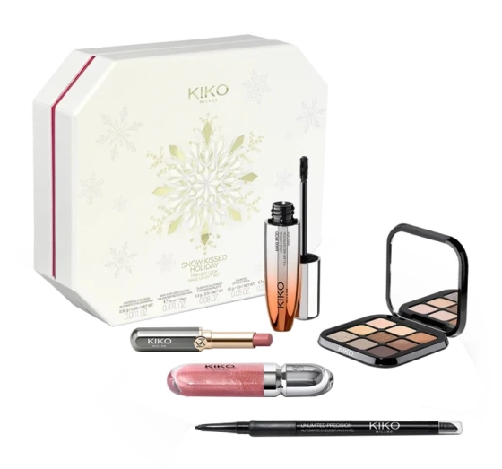 Подарунковий набір декоративної косметики Kiko Milano Snow-Kissed Holiday Timeless Look 5 од. (30476915)