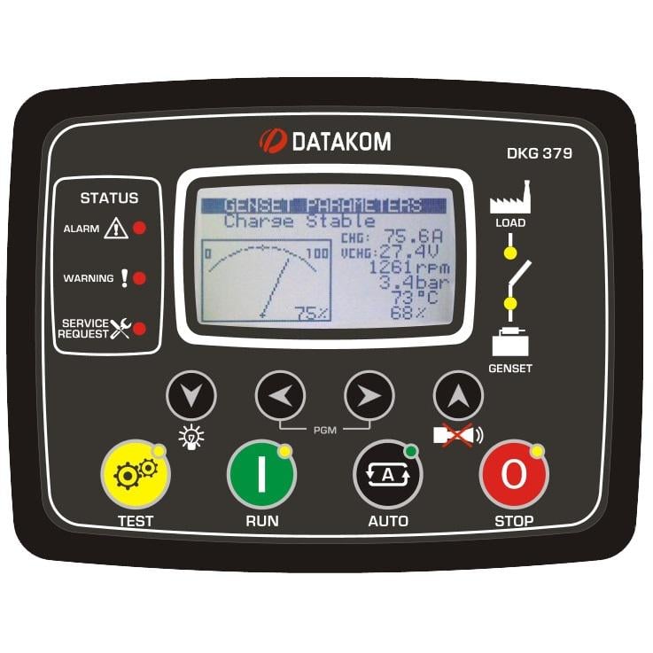 Багатофункціональний контролер управління генератором DATAKOM DKG-379-POWER-MPU постійного струму 7 A вихід актуатора