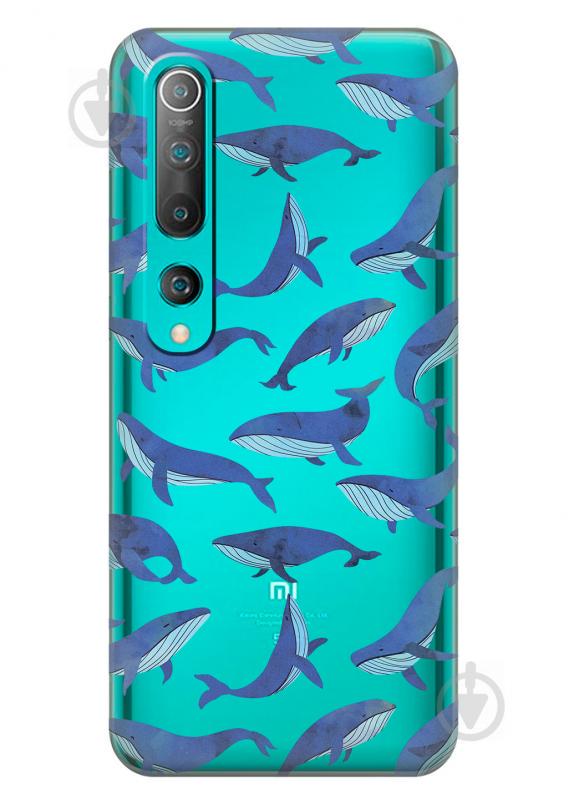 Прозрачный силиконовый чехол iSwag для Xiaomi Mi 10 Киты (KS2634) Прозрачный силиконовый чехол iSwag для Xiaomi Mi 10 Киты (KS2634)