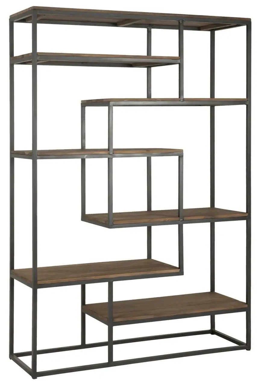 Стеллаж Loft NS-1676 с полками для работы и кабинет Черный (3075774131)