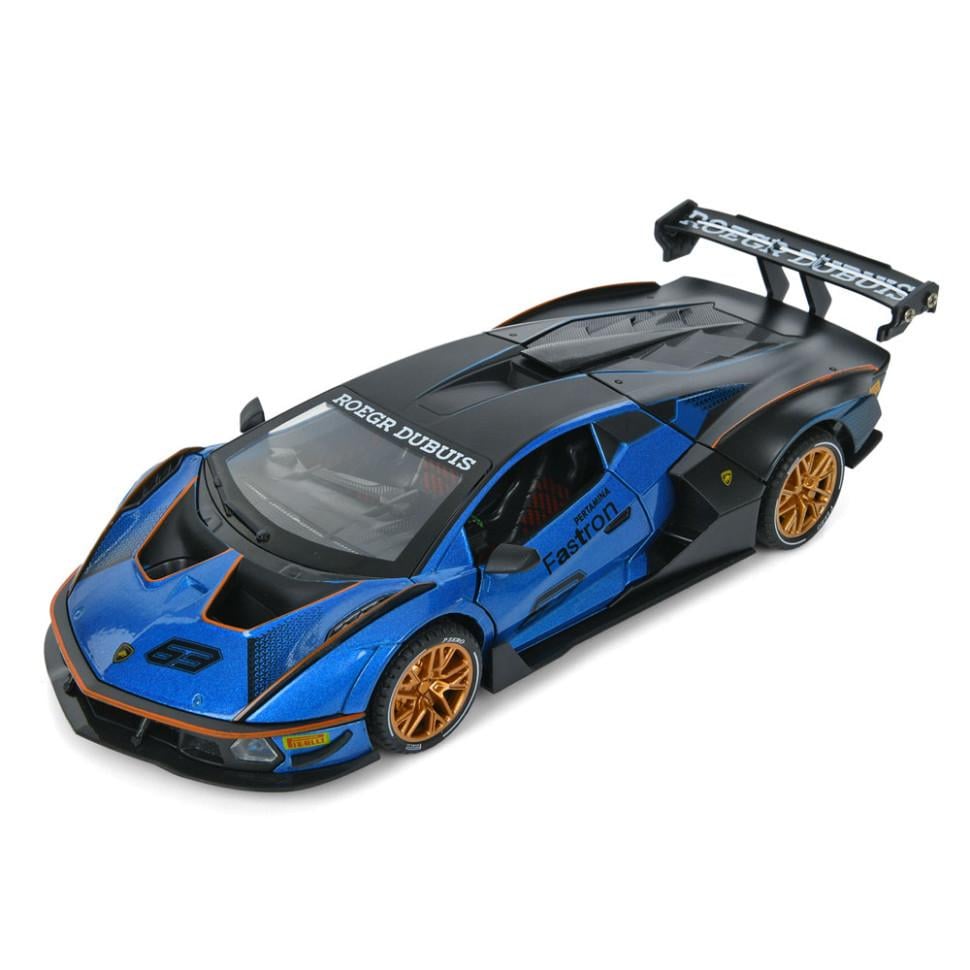 Игрушечная машинка AP-2036 дверь открывается/свет и звук 1:24 23 см Blue (2990438482)