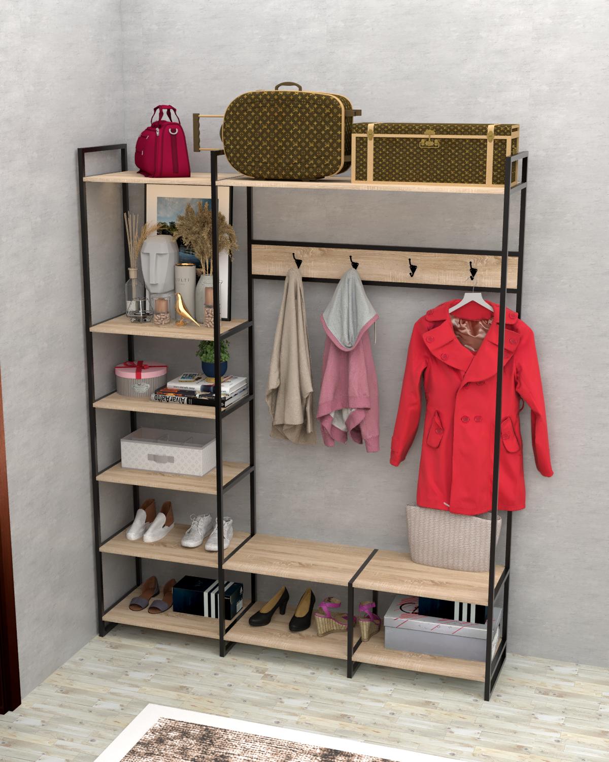 Прихожая EcoLoft Сантеро DSP-1488-6 в стиле лофт Дуб сонома (35727858) Прихожая EcoLoft Сантеро DSP-1488-6 в стиле лофт Дуб сонома (35727858)