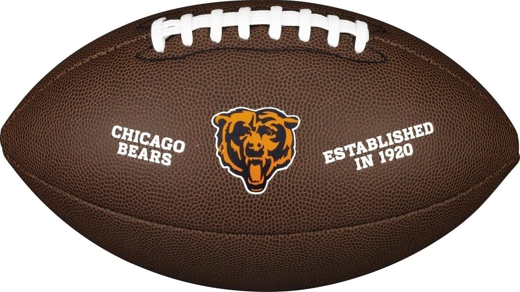 Мяч для американского футбола Wilson NFL LICENSED BALL CHICAGO BEARS р. 5 Темно-коричневый (WTF1748XBCH)