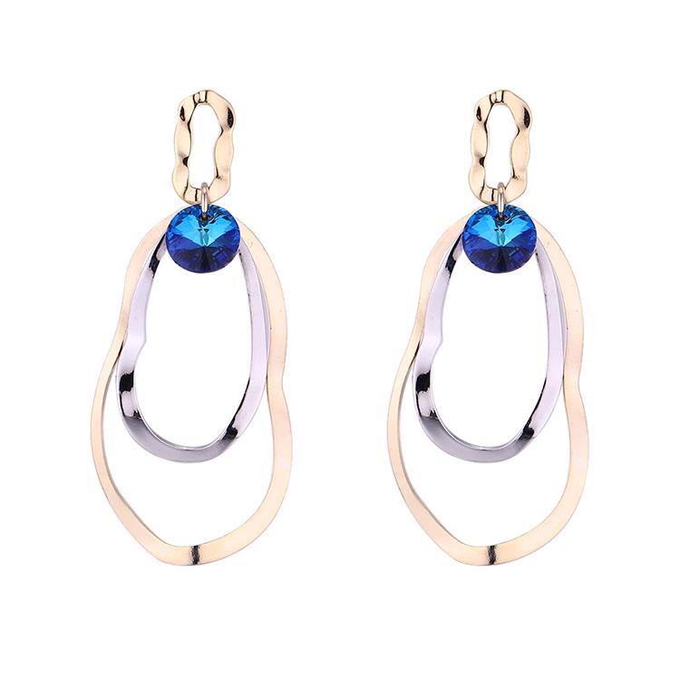 Серьги с кристаллами Сваровски 30677 Italina Синий