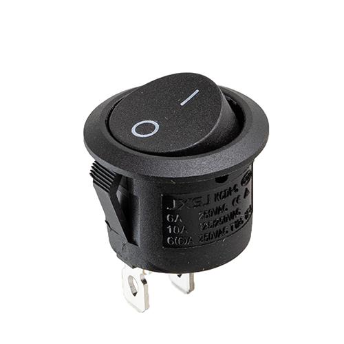 Переключатель 12V круглый 2pin 22Х22Х16 мм 6A 250V 10 125/250V (YJ-WH08)