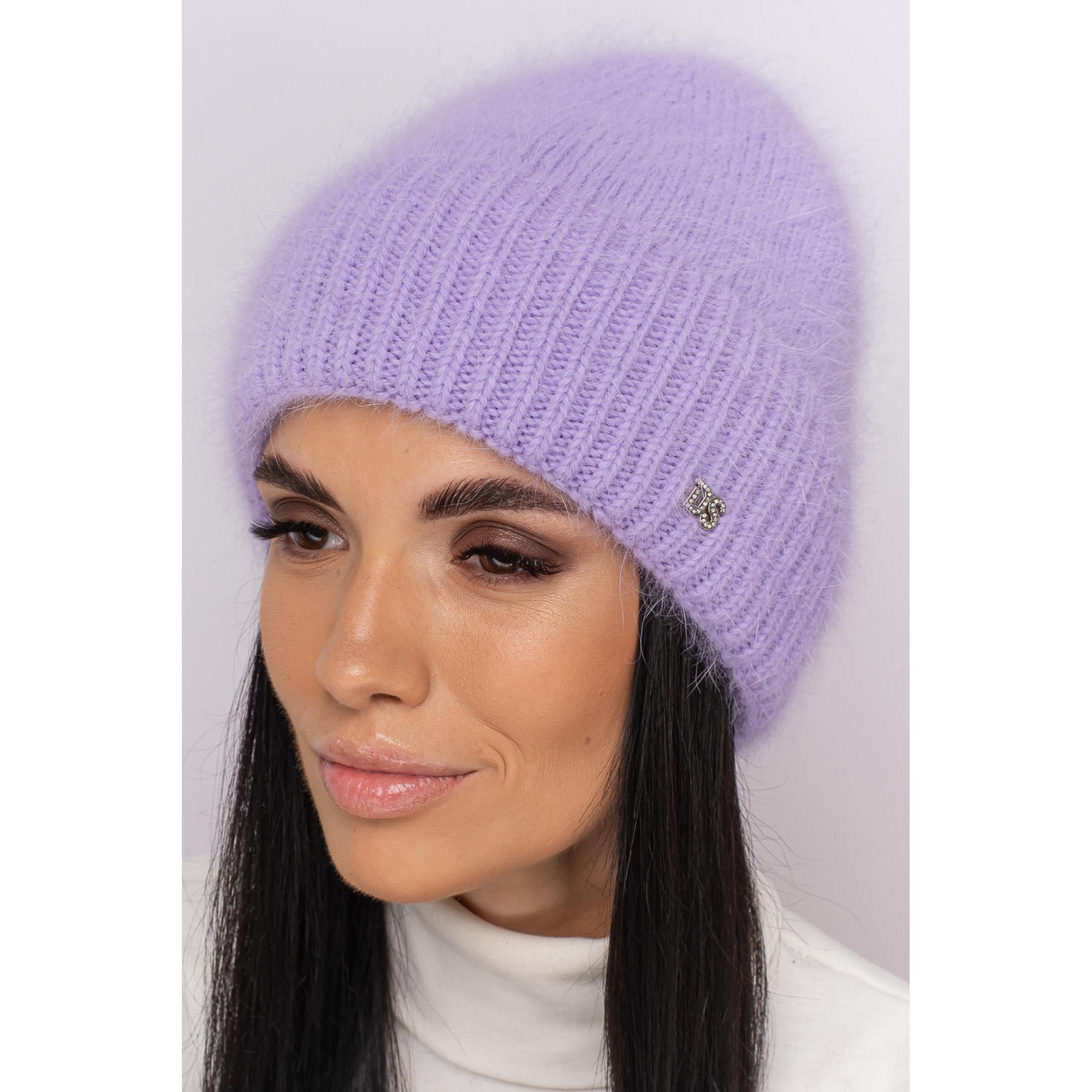 Шапка ангорова жіноча Leks Медея one size Бузковий - фото 1 Шапка ангорова жіноча Leks Медея one size Бузковий - фото 1