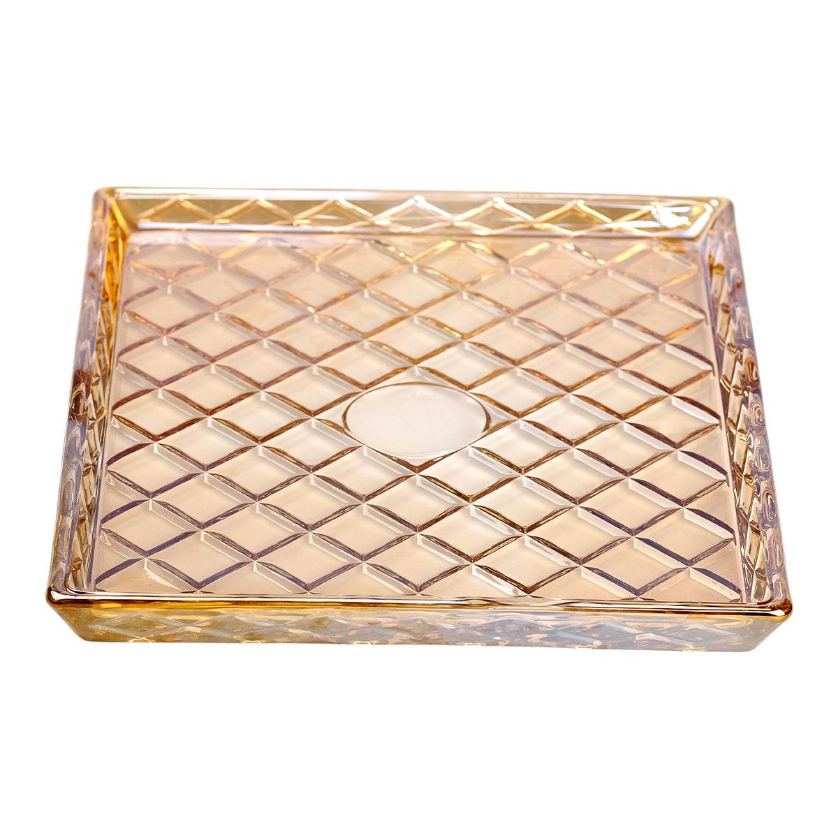 Блюдо для закусок стеклянное прямоугольное HP-YH-53 24,5х20,5х2 см (A-033649) - фото 4 Блюдо для закусок стеклянное прямоугольное HP-YH-53 24,5х20,5х2 см (A-033649) - фото 4