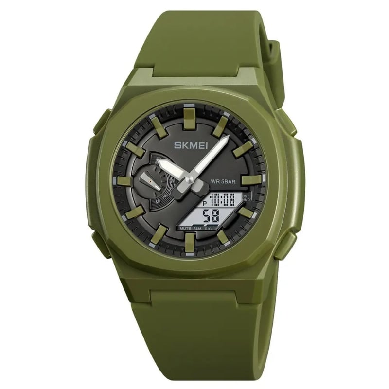 Годинник наручний чоловічий Skmei 2091AGWT Green (tf4764)