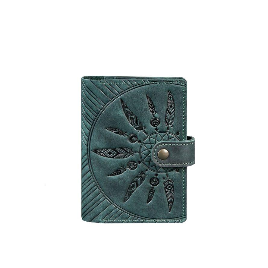 Переплет для паспорта женский кожаный 3.0 Инди Зеленый (A-026681)