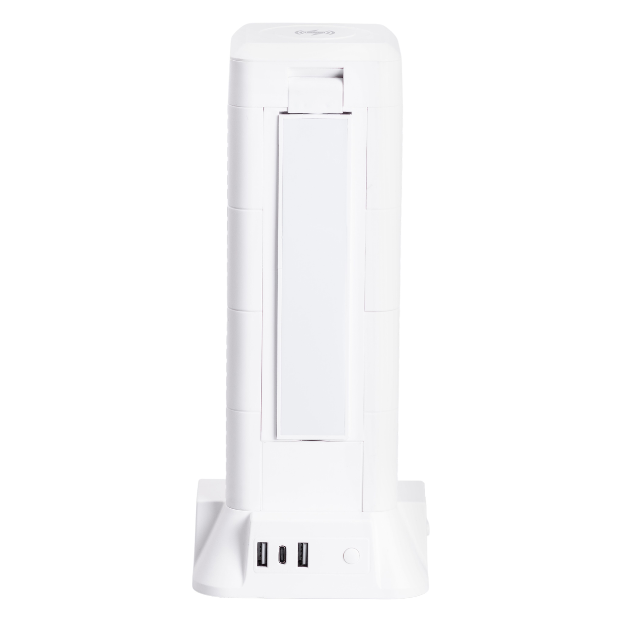 Удлинитель с лампой на 12 универсальных розеток с 2 USB 1 Type-C беспроводная зарядка 2,8 м (HP-5-9MF) - фото 5