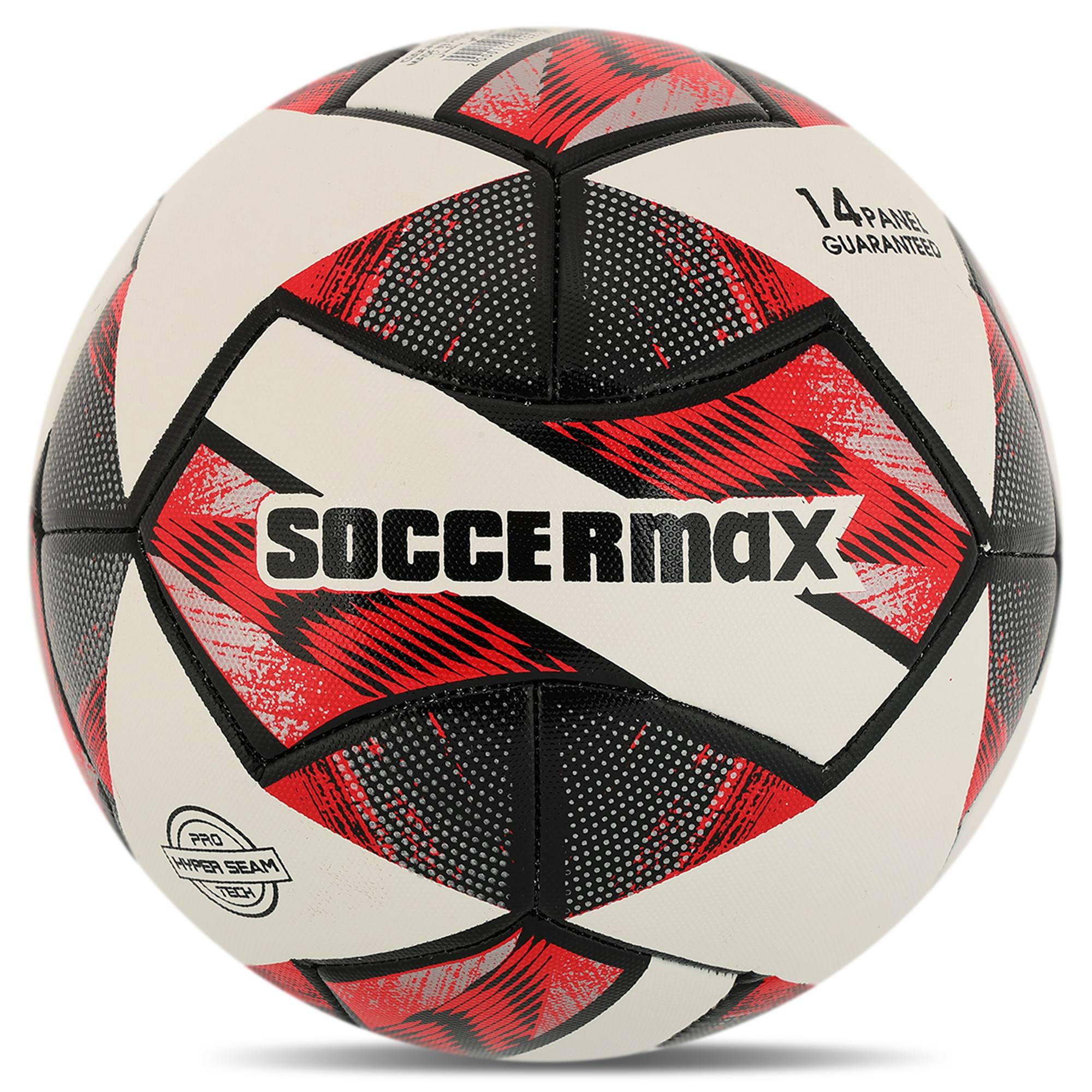 Мяч футбольный ламинированный SOCCERMAX HYBRID FB-4126 гибридная сшивка PU №5 Белый-красный (FB-4126_Белый-красный) Мяч футбольный ламинированный SOCCERMAX HYBRID FB-4126 гибридная сшивка PU №5 Белый-красный (FB-4126_Белый-красный)