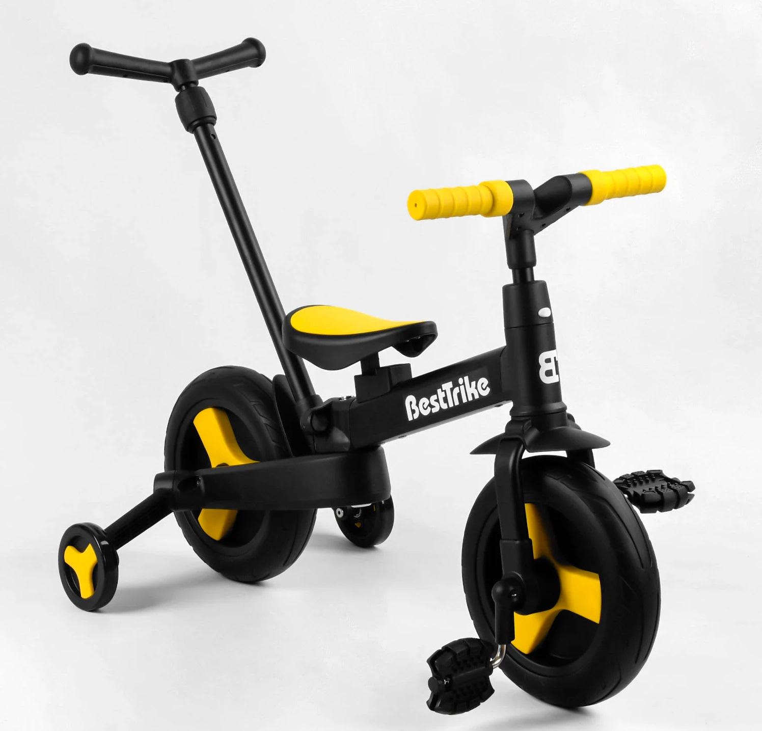 Велосипед-трансформер детский Best Trike съемные педали 10" Black (105224)