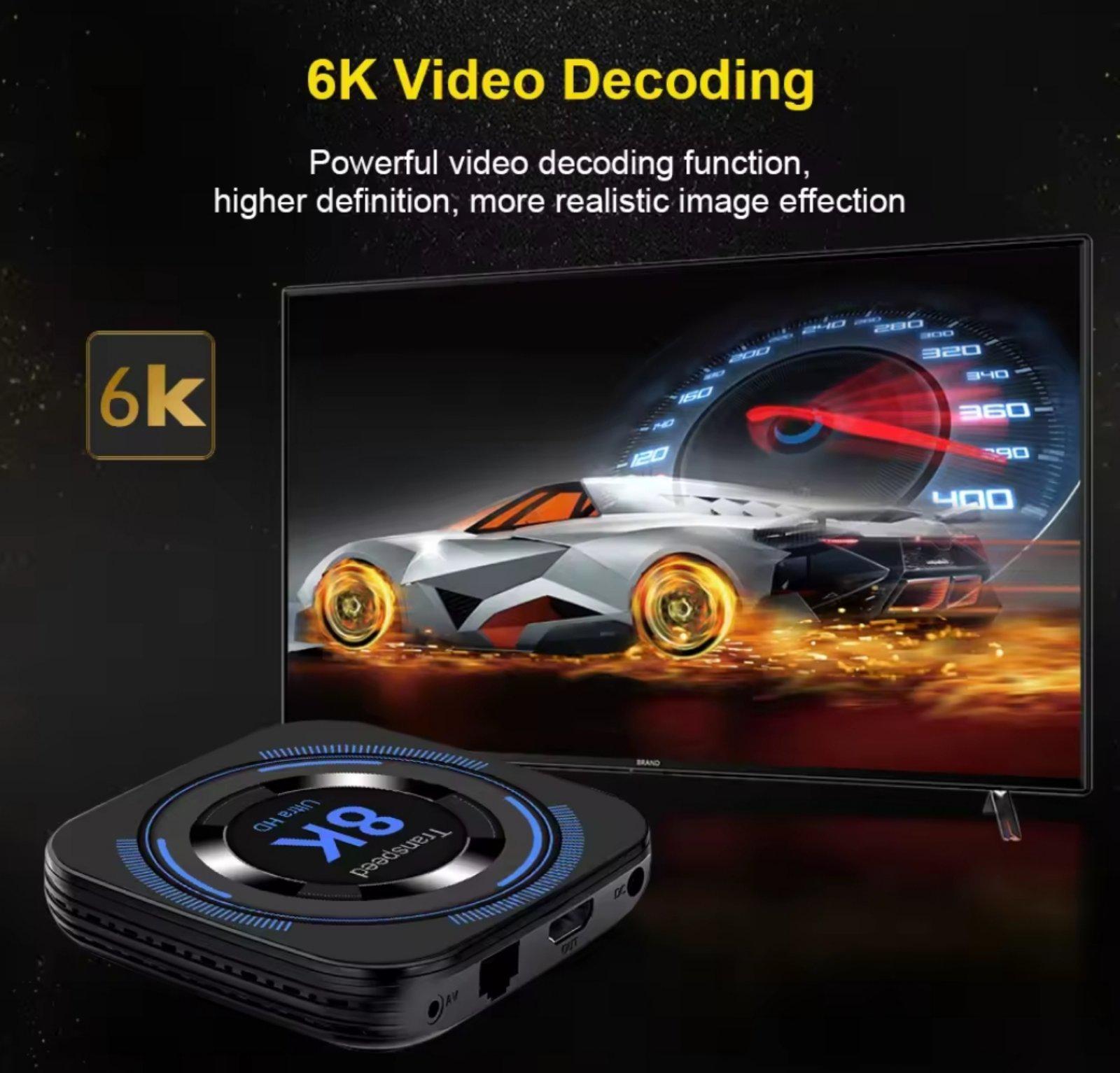 Смарт-приставка Transpeed Allwinner H618 TV 4ГБ/32ГБ (004777) - фото 8 Смарт-приставка Transpeed Allwinner H618 TV 4ГБ/32ГБ (004777) - фото 8