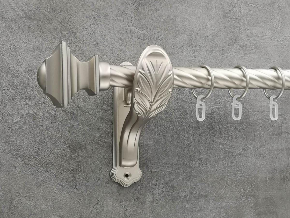 Карниз Quadrum Борджеза витая штанга одинарный ретро 25 мм 400 см Сатин (272286526)