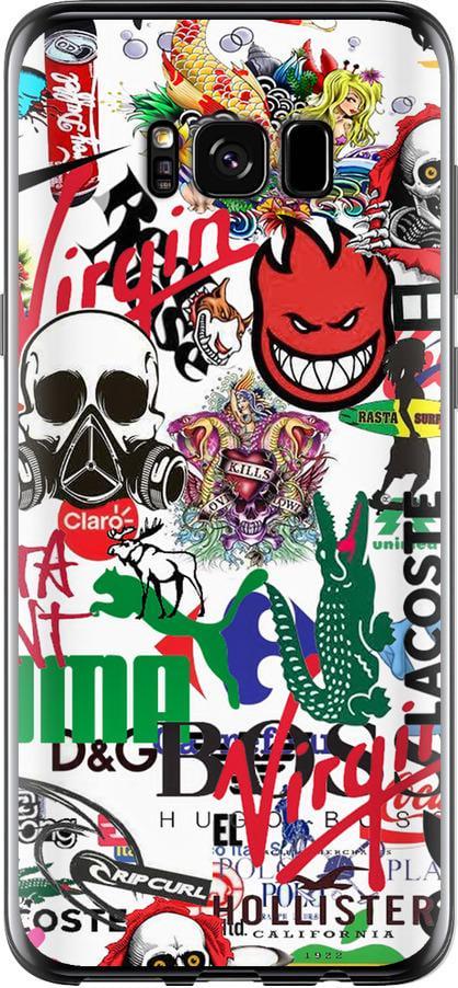 Чехол на Samsung Galaxy S8 Many different logos (4022u-829-42517)